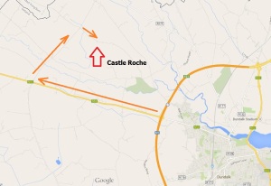 Castle Roche From M50 Motorway Map
